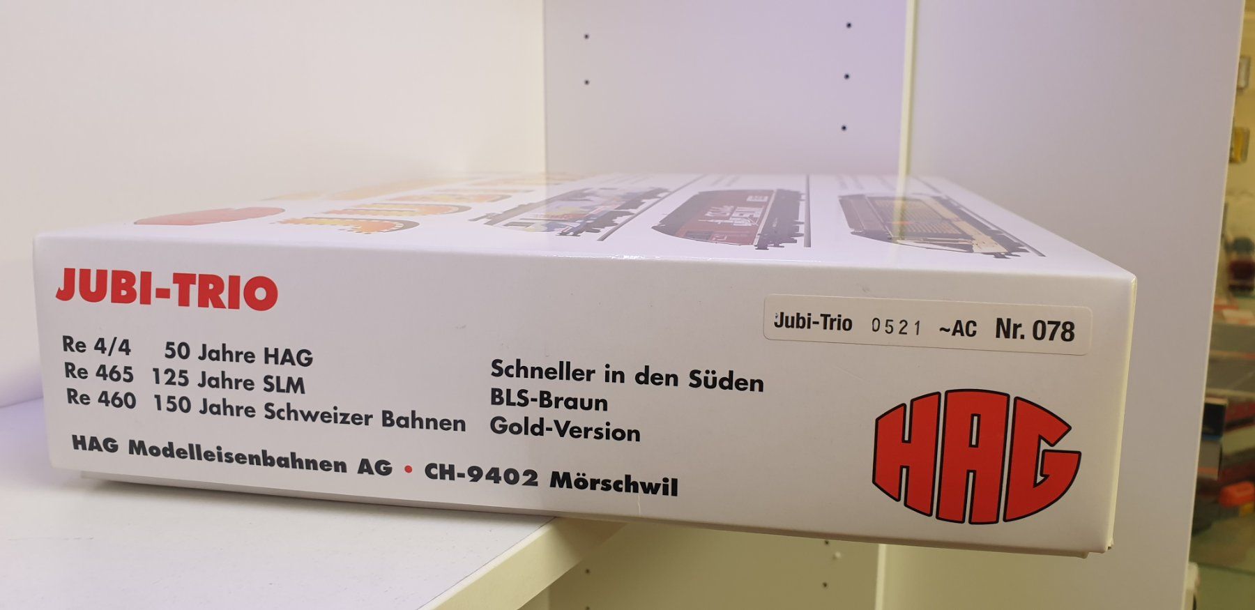 Hag Trains électriques: Hag  SBB BLS Jubi Trio H0/AC Nr. 078 – Neuf avec emballage d'origine à Neuenhof par ludovicco 2