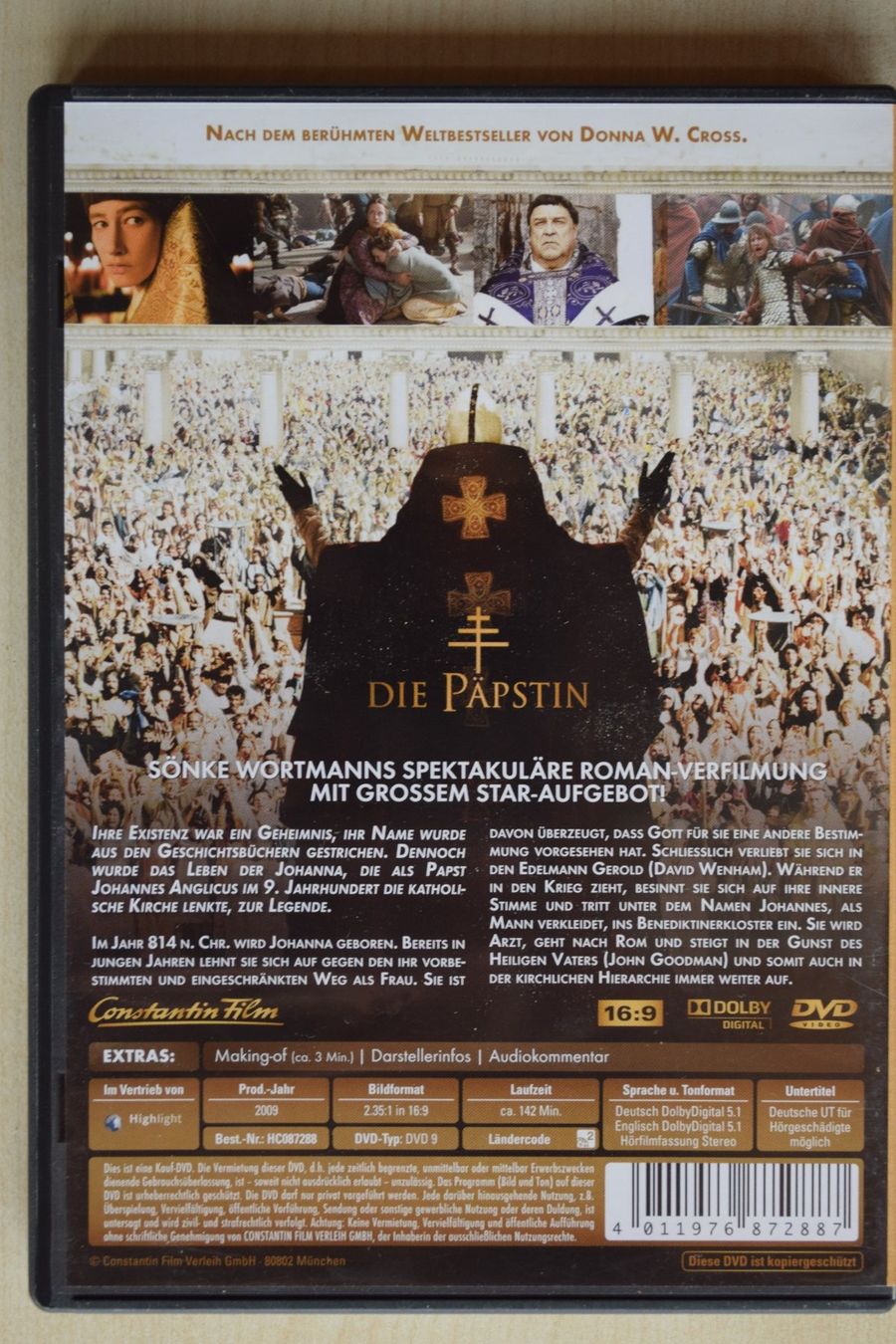 Tutti i DVDs: DIE PÄPSTIN (252) – Usato da Reutigen venduto da DONDON55 1