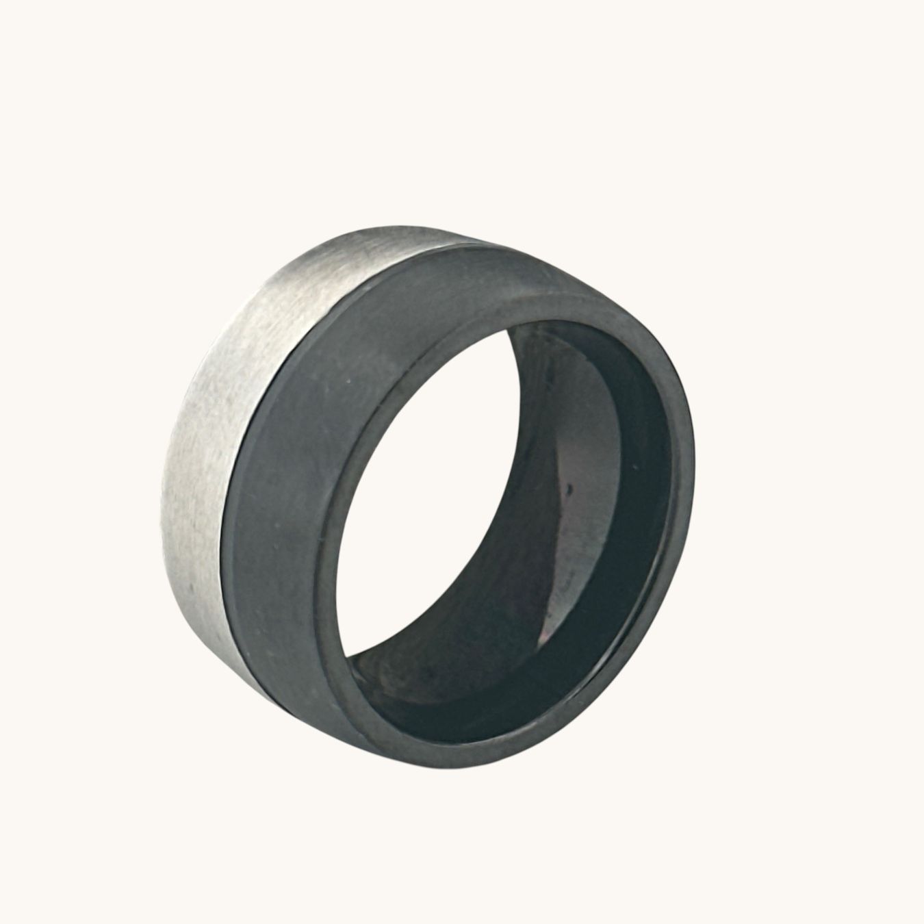 Olga Ribler Ringe: Edelstahlring, bicolor, Gr.58 – Neu (gemäss Beschreibung) aus Luzern von MonikaS03 4