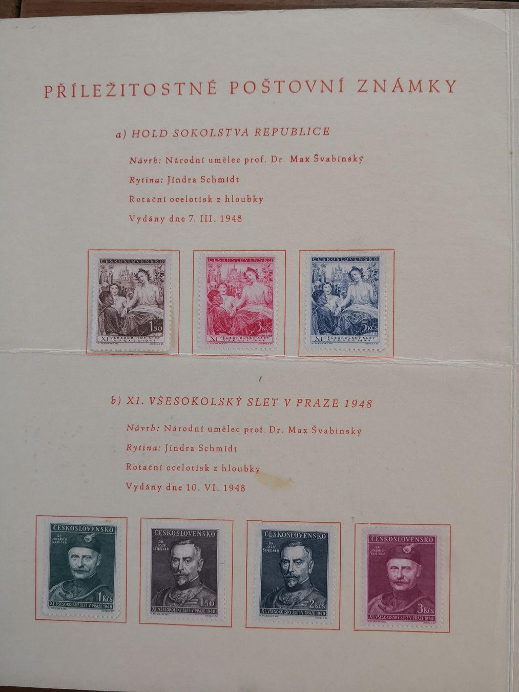 Tous les timbres: Ceskoslovenska Posta 1948 – D'occasion à Berikon par Truk56