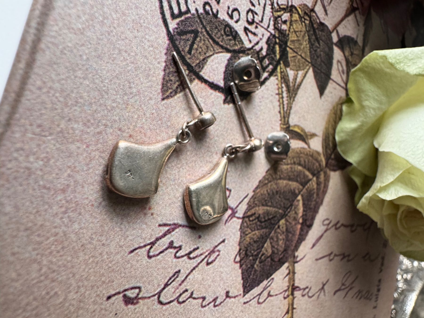 Ohrringe & -stecker: Vintage Onyx in Sterling Silver 925 – Neu (gemäss Beschreibung) aus Zürich von LIBELLA13 3