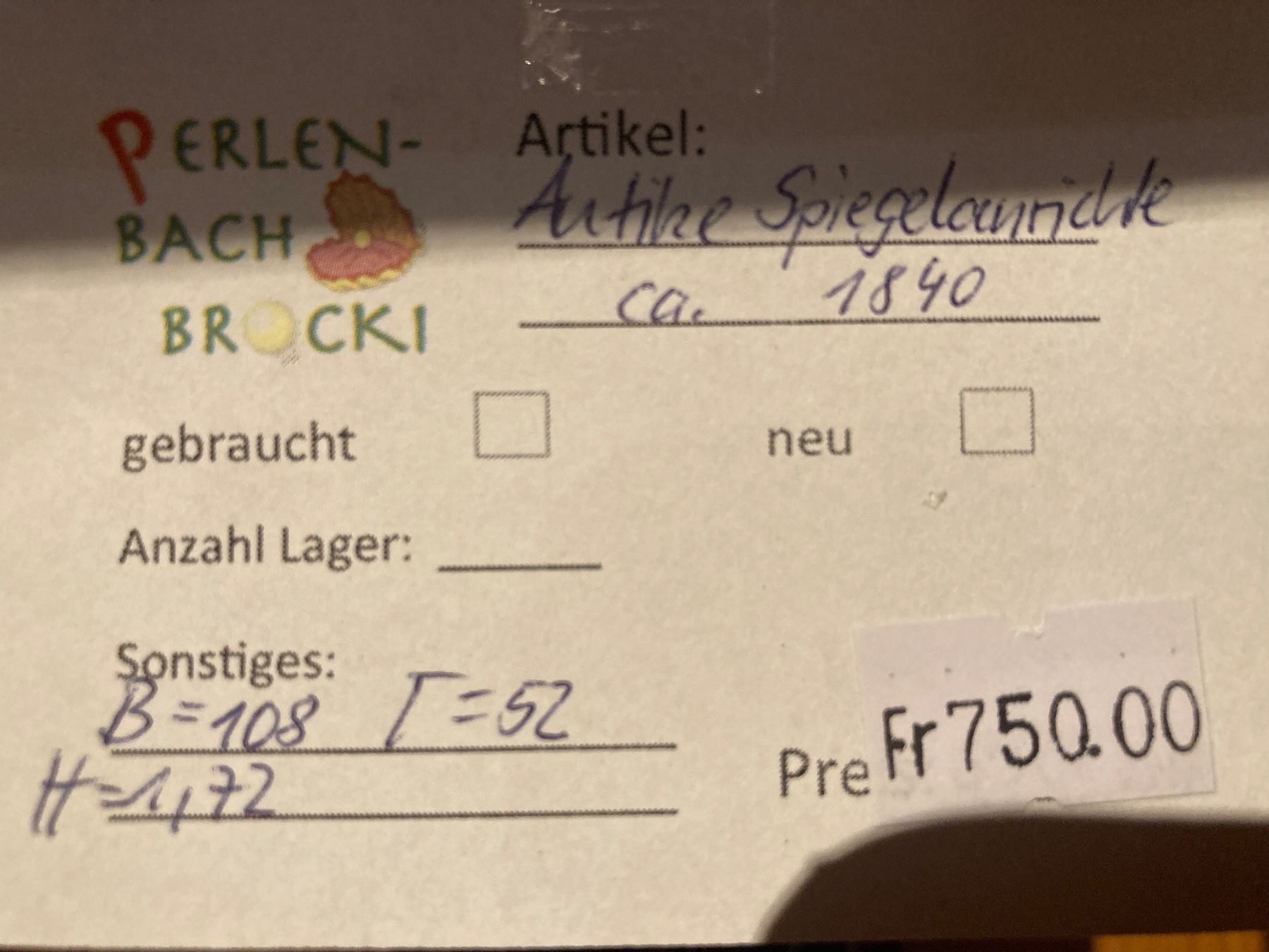 Vetrine: Empire Spiegel Anrichte – Usato da Erlenbach im Simmental! venduto da Simmentaler-Perlen 5
