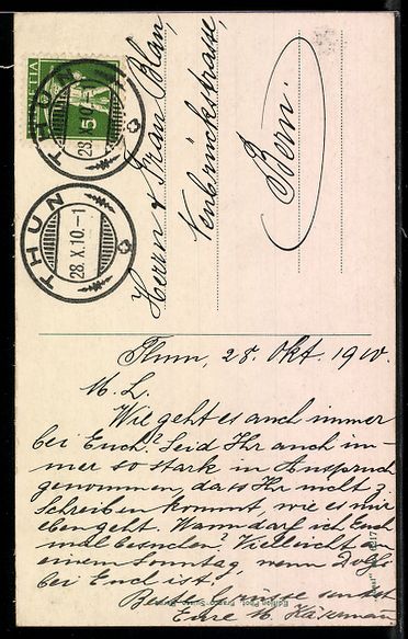 Cartoline postali: AK Thun, Ringmauer und Schloss – Usato da Berlin venduto da bartko-reher 1