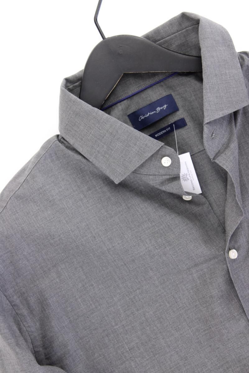 Camicie: Christian Berg Langarmhemd grau – Usato da Neustadt an der Waldnaab venduto da SecondLifeFashion 1