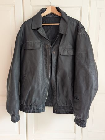 Lederjacke Echtleder Ehemals Polizei Deutschland Original