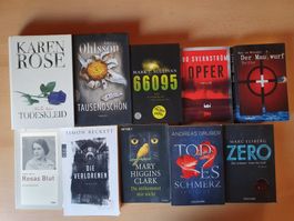 Bücherpaket mit 10 Krimi / Thriller