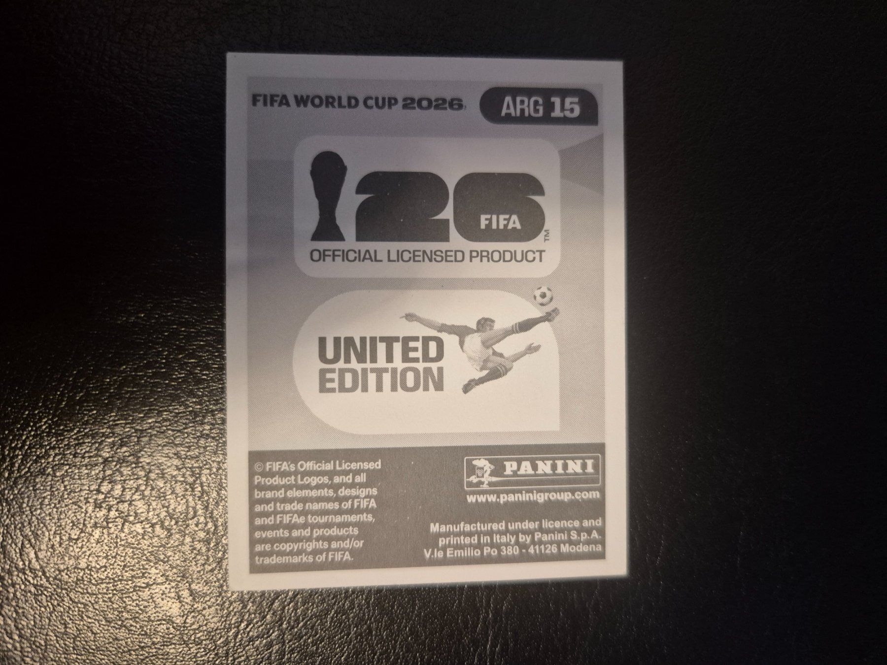Panini Carte collezionabili: Panini WM 26 ARG 15 – Nuovo (secondo la descrizione) da Rorschacherberg venduto da AJ3108 1