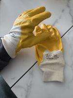 Nitril Arbeitshandschuhe,gelb, Grösse 9und10, neu verpackt