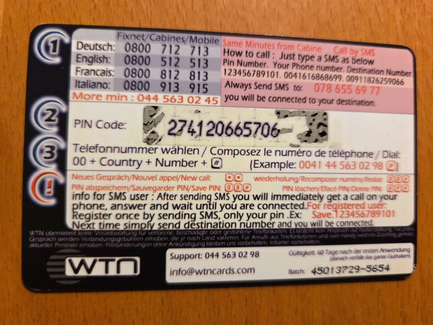 Schede telefoniche: PREPAID - SCHWEIZ – Usato da Brüttisellen venduto da Nighttrain 1