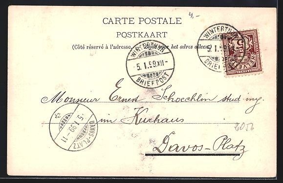 Cartes postales: AK Winterthur, Blick auf das Stadthaus – D'occasion à Berlin par bartko-reher 1