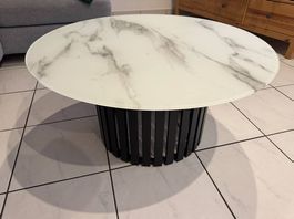 Table basse effet marbre