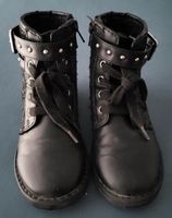 Mädchenstiefel Gr.28/ schwarz Glitzer Nieten