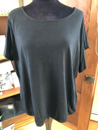 Damen T-Shirt schwarz kurze Ärmel gebraucht