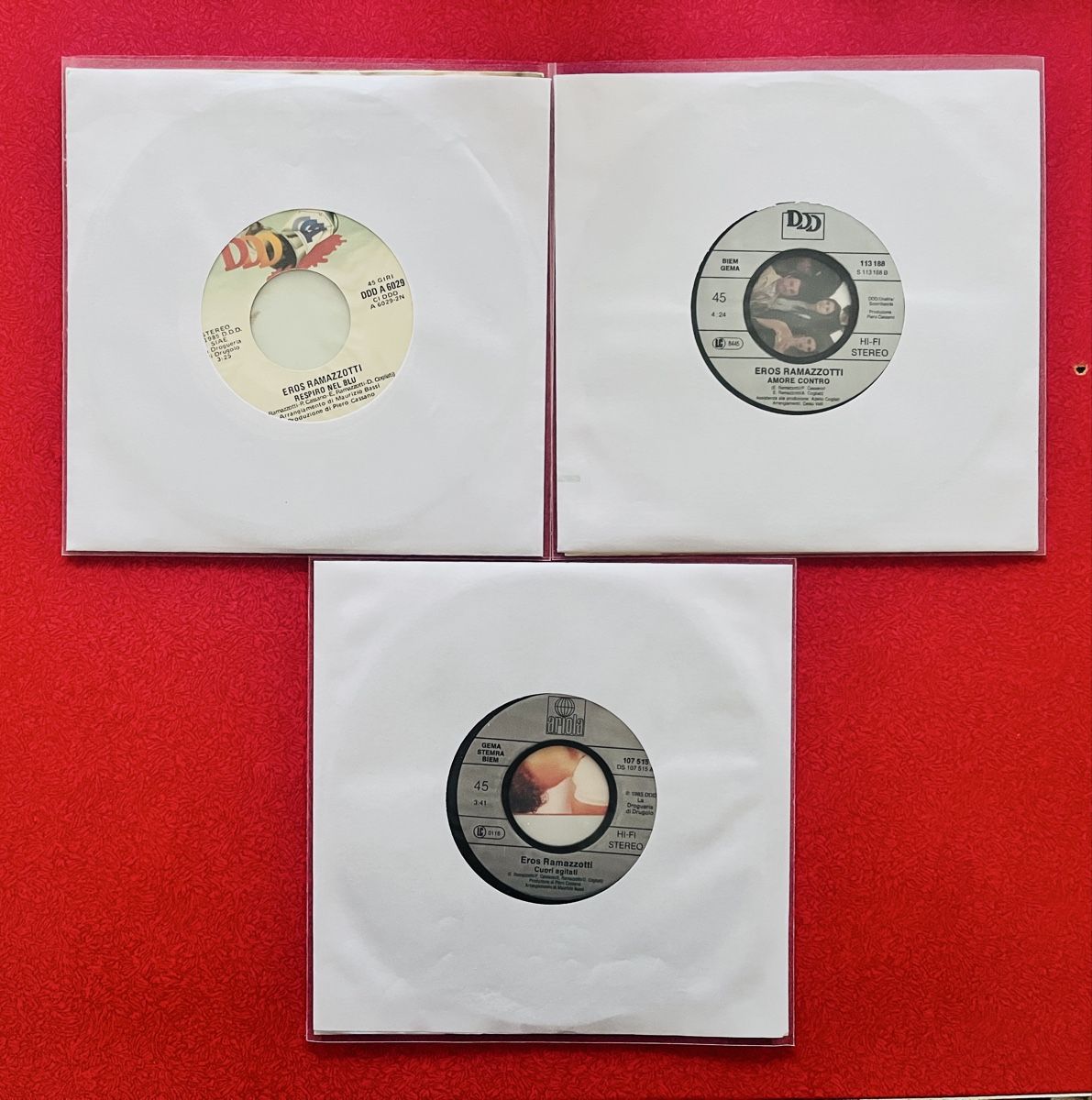 Schallplatten: Eros Ramazzotti - 3 Singles – Gebraucht aus Wädenswil von Buddha8 1