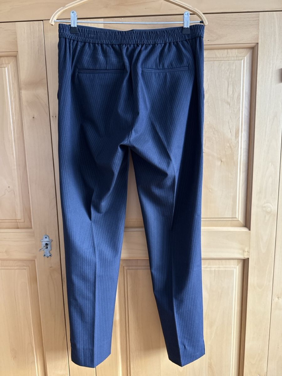 Pantaloni: gestreifte Damenhose, Dunkelblau,, Grösse 36 – Nuovo (secondo la descrizione) da Meggen venduto da BertaundAnton 1