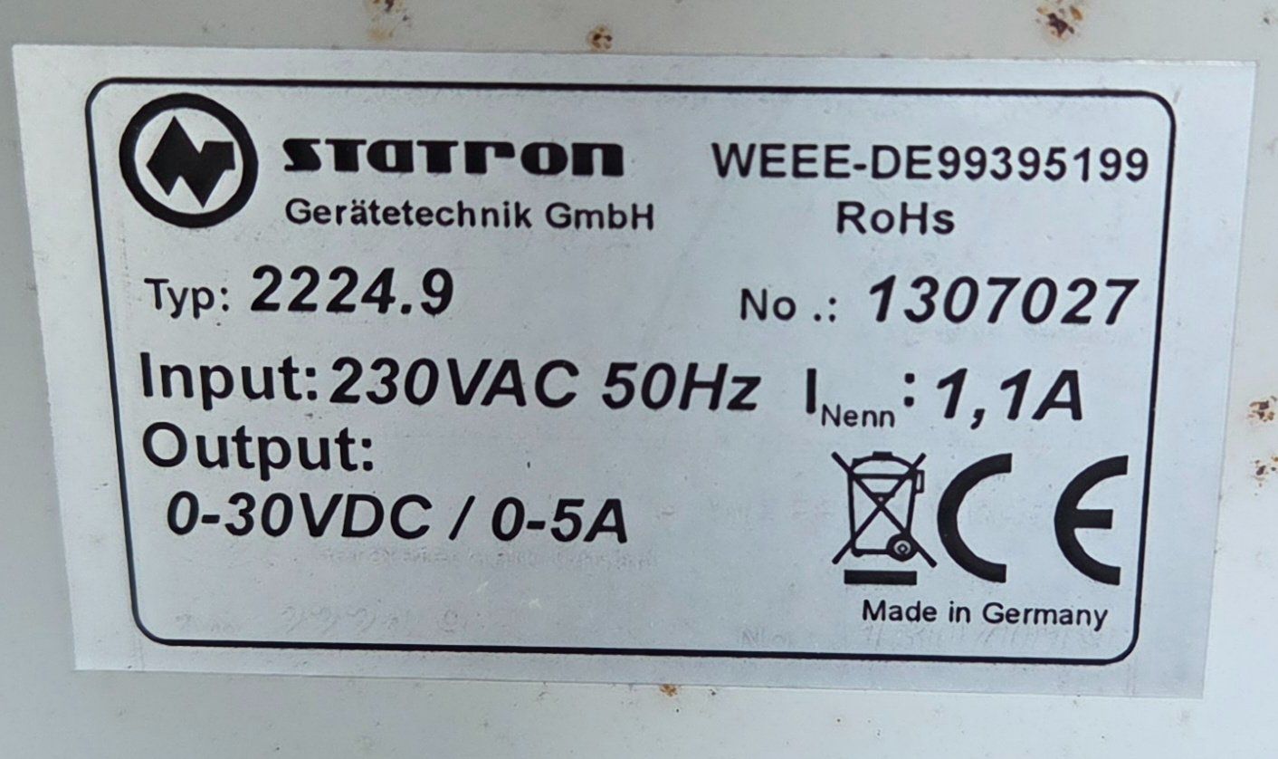 Elettrotecnica: Statron 2224 Labornetzgerät – Usato da Oetwil a.d. Limmat venduto da Emkaa79 1