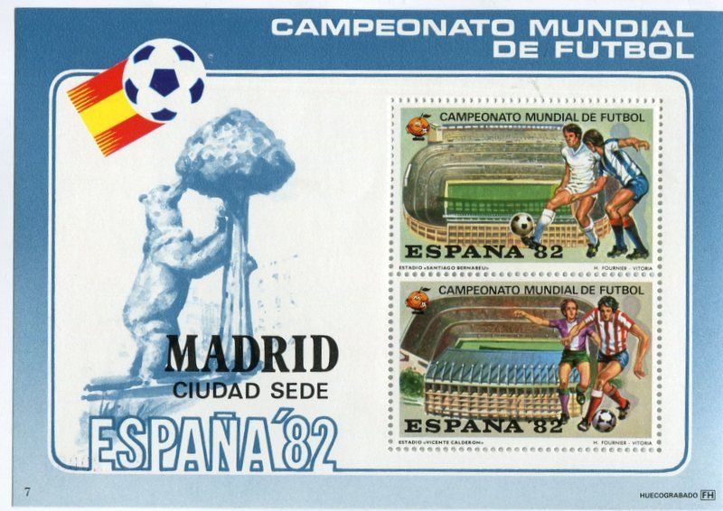 Alle Briefmarken: Block "Fussball". Spanien. – Neu und originalverpackt aus Basel von Butsch5