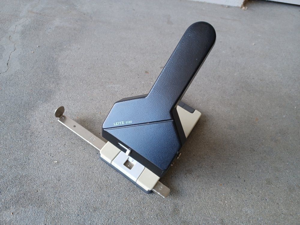 thumbnail image 2 of Leitz 5180-00-25 File Punch - Red Office Hole Punch For Paper Organization 2 of 11