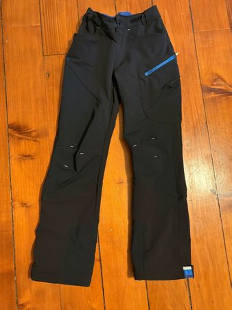 Pantalon de randonnée softshell noir 152 cm