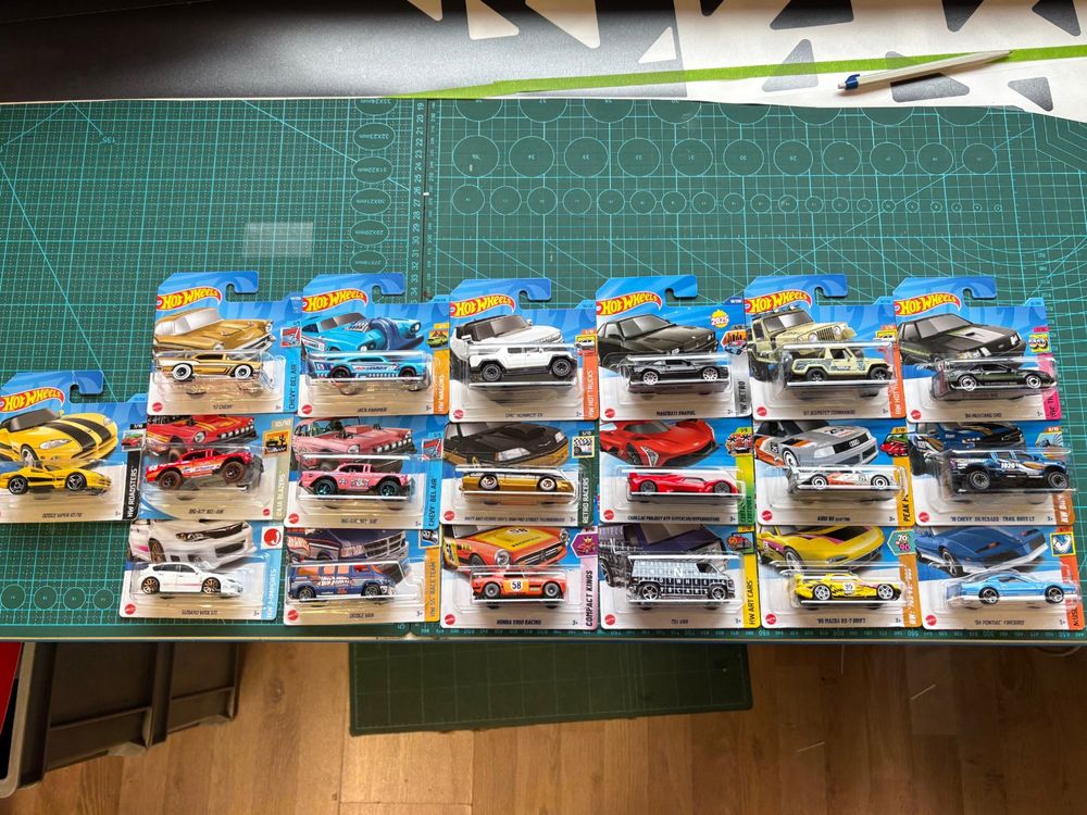 Hot Wheels Diverse Set von 19 Stk 1:64 (Neu und originalverpackt) in