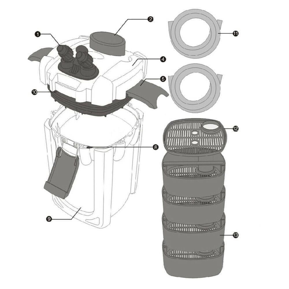 Filter: SunSun HW-704A Aquariumaußenfilter – Neu und originalverpackt aus Bottighofen von zaap 8