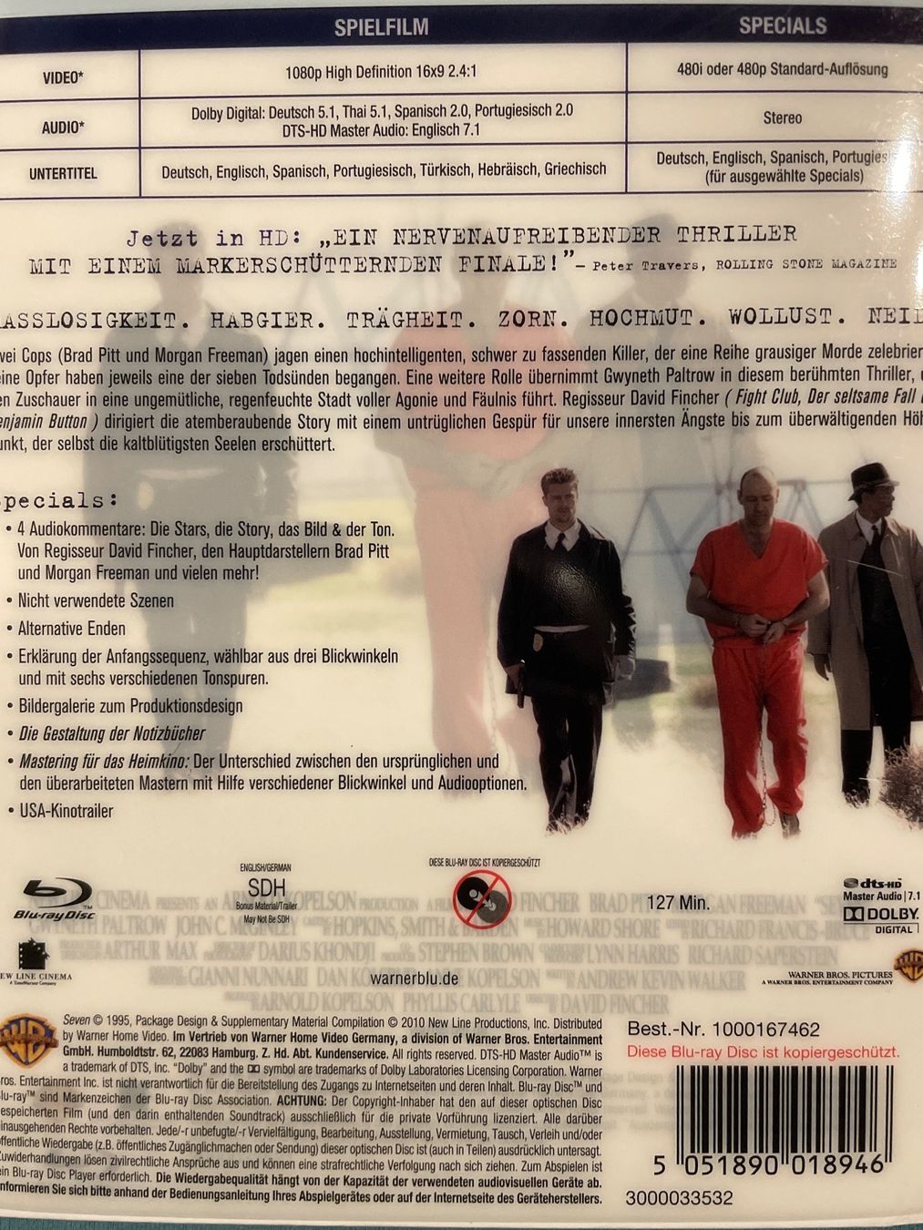 Alle DVDs: Sieben  (1995)  Premium Collection Mediabook – Gebraucht aus Waldenburg von Gonzo8 1