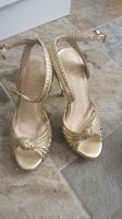 Elegante goldene Sandalen von Kurt Geiger in Gr. 36