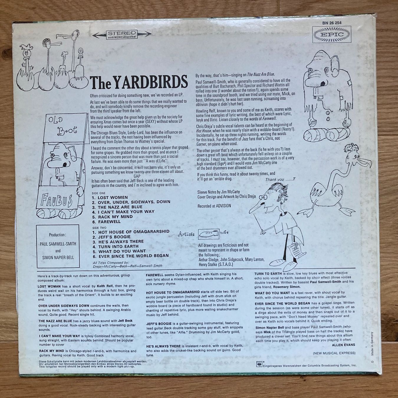Dischi in vinile: The Yardbirds - Over Under Sideways Down – Usato da Altdorf UR venduto da Metallic0 1