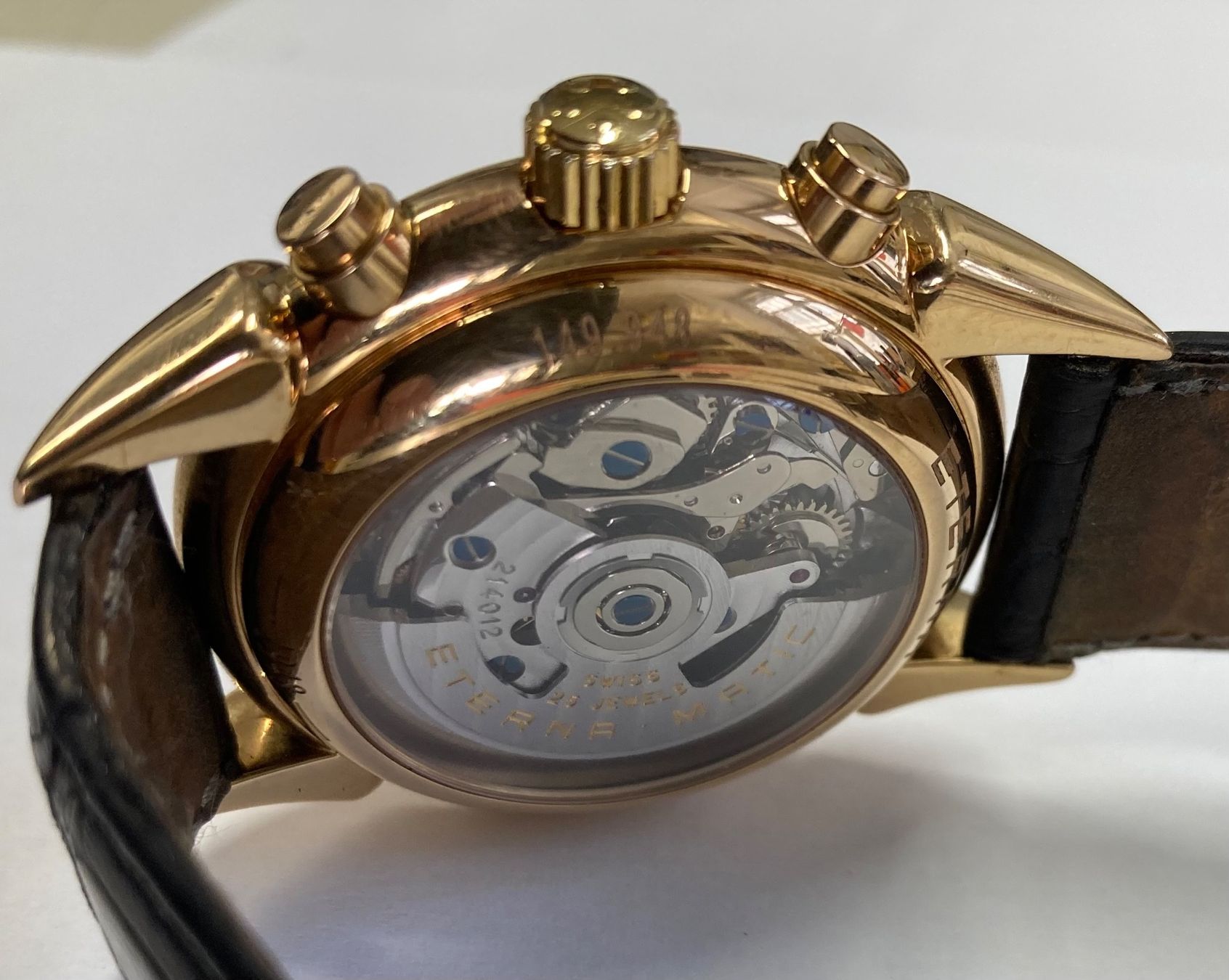 Eterna Uhren: Eterna Golduhr 750 Vollkalender Chronograph – Gebraucht aus Sempach von Pablonsky 2