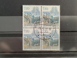 1983 Zwillinge Viererblock Top Stempel