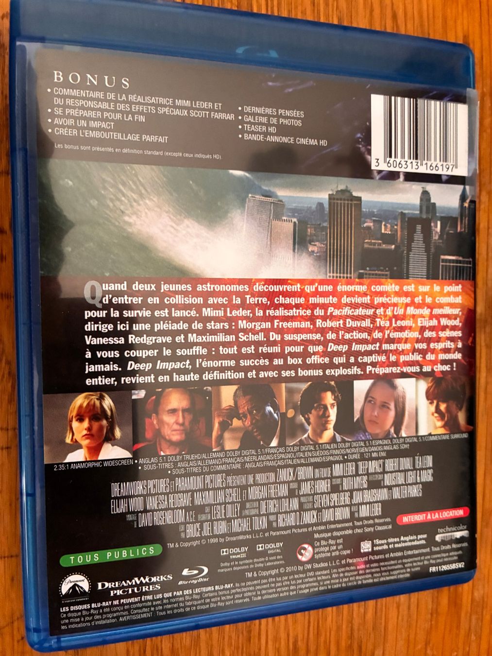 Tutti i DVDs: Deep Impact (1998, Blu-ray, Catastrophe) – Usato da Vevey venduto da zecollector 1
