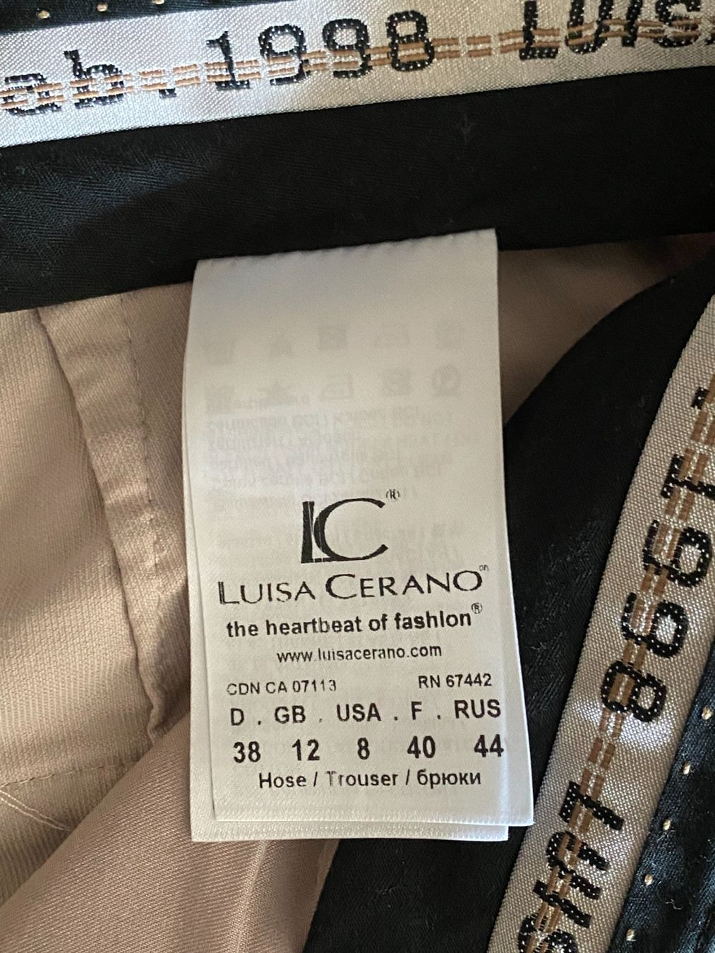 Luisa Cerano Pantaloni: Samthose von Luisa Cerano in hellrosa - Gr. 38 – Usato da Bern venduto da Haerzix 2