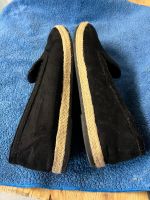 Schwarze Espadrilles Schuhe Gr. 39