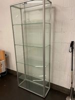 Standvitrine Glas Aluminium mit Einlegeböden gebraucht
