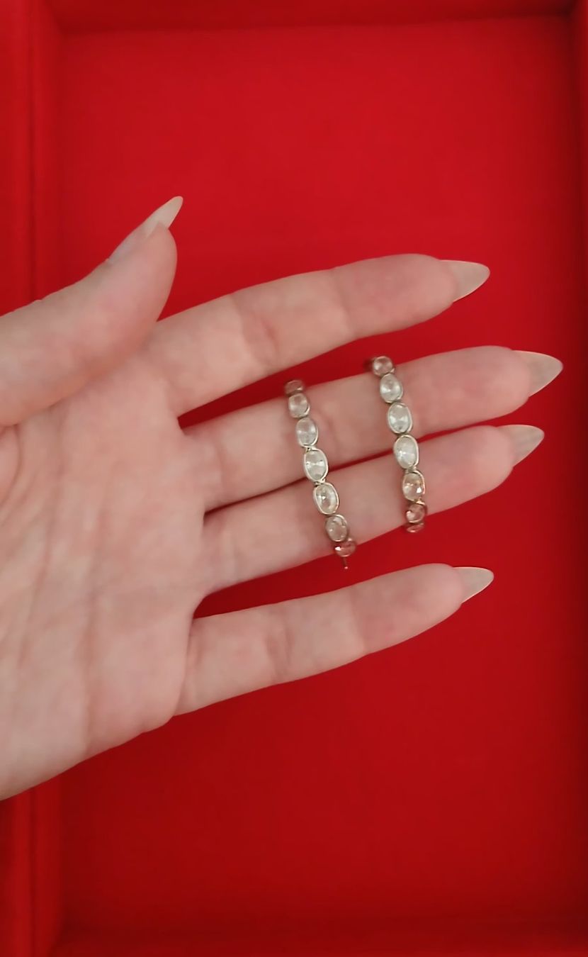 Orecchini pendenti & Orecchini a lobo: Orecchini placcati in argento con zirconia – Usato da Tesserete venduto da La-Fleur-De-Cerisier 2