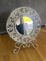 Miroir décoratif - Mirror with Stand ornate design white