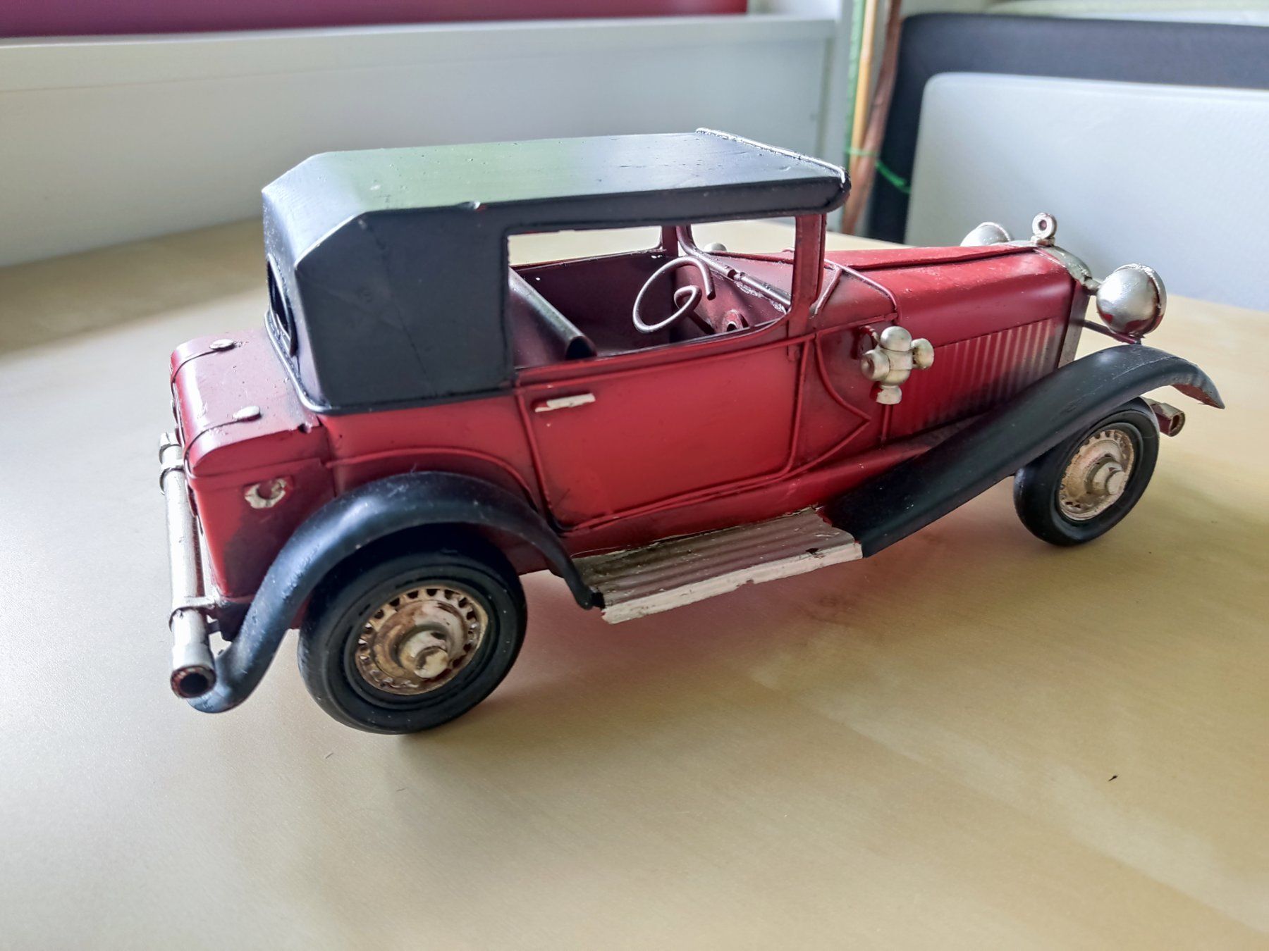 Modellini d'auto: Vintage Blechauto/ Oldtimer in rot-schwarz – Usato da Buchs AG venduto da patiburgener 6