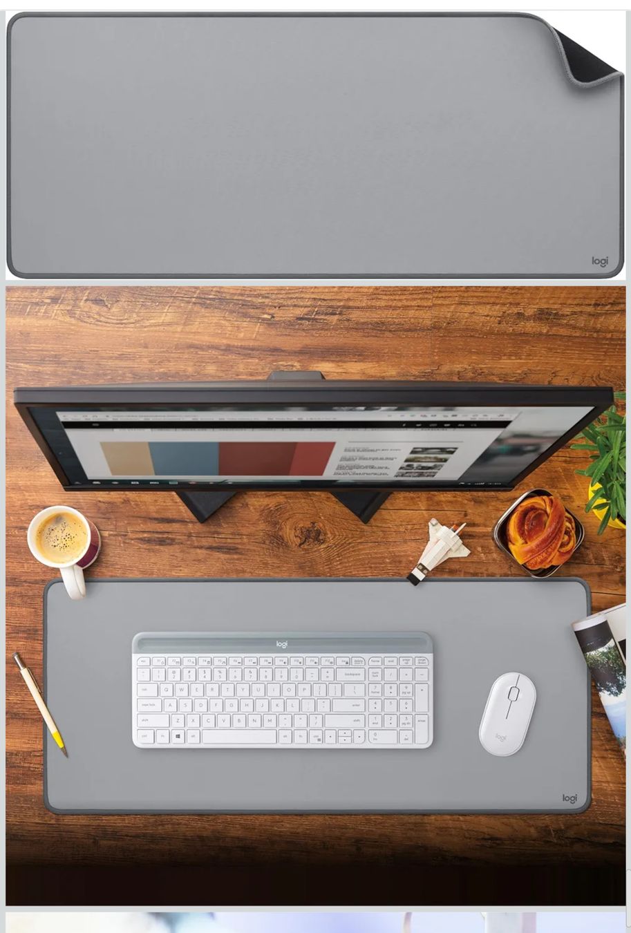 Logitech Tappetini per mouse: Logitech Desk Mat - Studio Series Mausmatte – Nuovo e nell'imballaggio originale da Winterthur venduto da Pcline1
