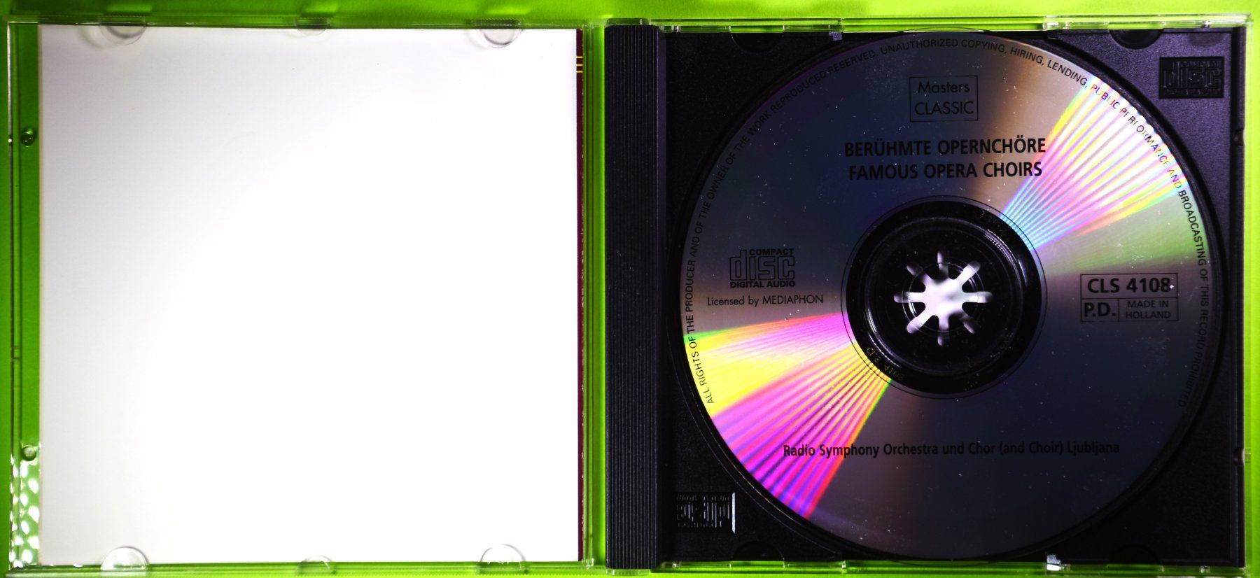 CD: BERÜHMTE OPERNCHÖRE / MASTERS CLASSIC ! – Nuovo (secondo la descrizione) da Luzern venduto da piro12 2