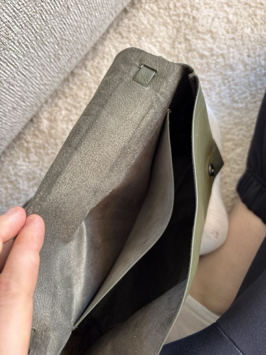 Massimo Dutti Borse da donna: Umhängetasche Leder olivfarben – Nuovo (secondo la descrizione) da Zürich venduto da EnikoDrum 2