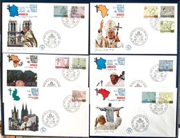 1981 Vatikan FDC Satz  Freimarken Weltreisen Mi - 792 - 802