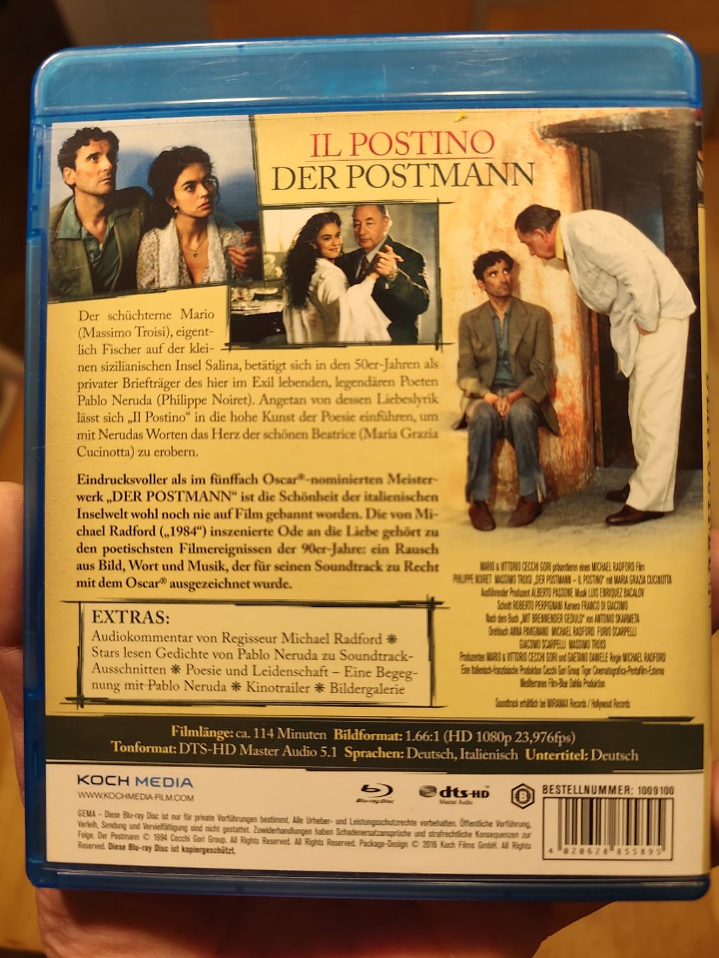 Tutti i DVDs: Il Postino - Der Postmann, Special Edition Blu-Ray, Top! – Usato da Bern venduto da mejito 1