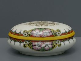 Porzellandose Limoges A F France * Eiförmig * Jugendstil