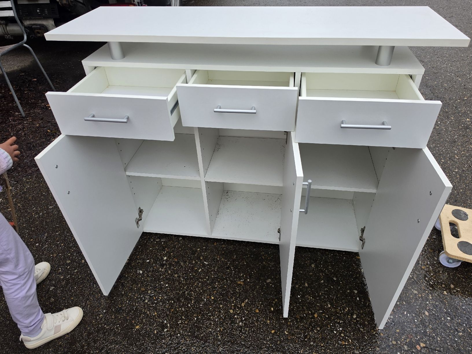 Cassettiere: Weisses Sideboard mit Schubladen - Top Zustand! – Usato da Mettlen venduto da elios0888 6