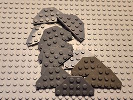 Lego 12x Eckplatte 3×6 (2419)alt und neu dunkelgrau