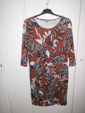 Robe d'été en jersey brune T. 46