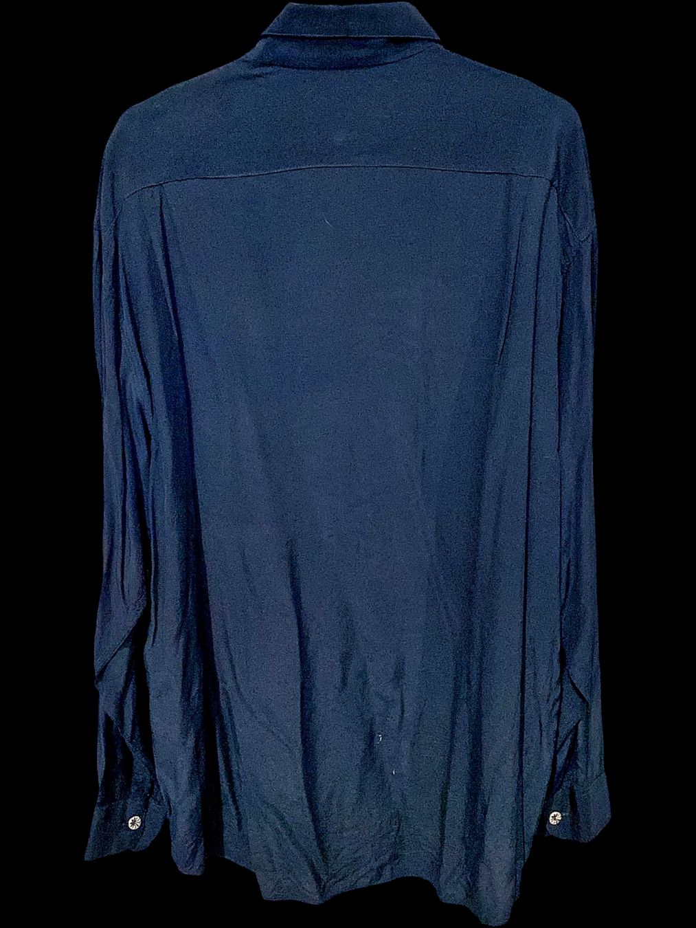Hemden: Kozom Schwarzes Button-Down-Hemd mit Saxophon-Design – – Gebraucht aus Zug von vinokilo 3
