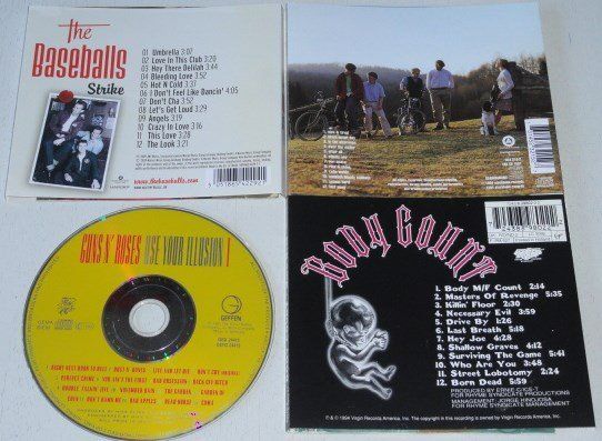 CD: 4CD's - Cardigans, Baseballs, Body Count & Guns n' Roses – Usato da Unterbäch venduto da hiliq 1