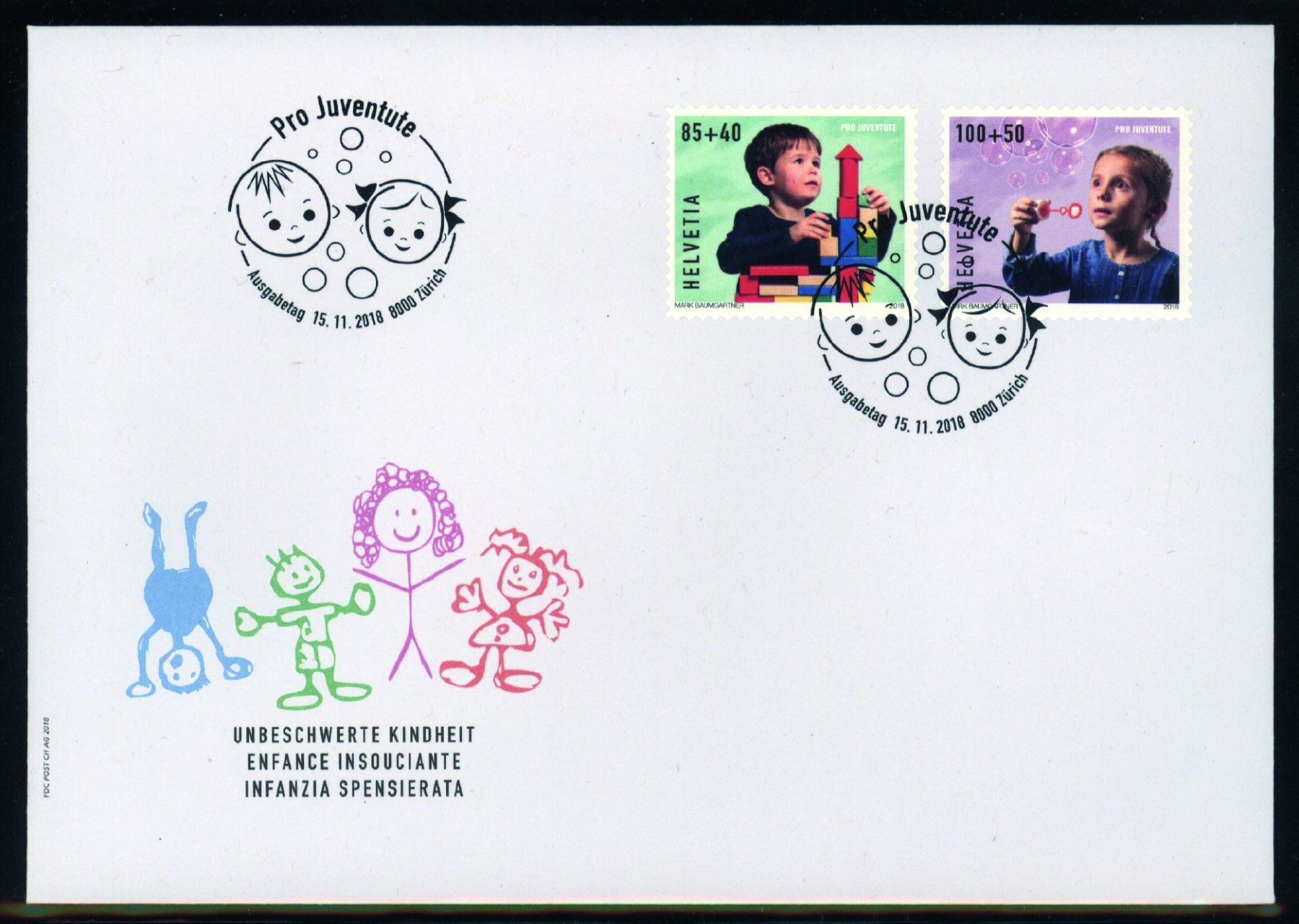 Tutti i francobolli: 2018, FDC, Pro Juventute – Usato da Willisau venduto da Vollstempel
