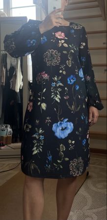 MAX&Co Kleid Gr. 36 schwarz floral elegant, bunt - Neuwertig